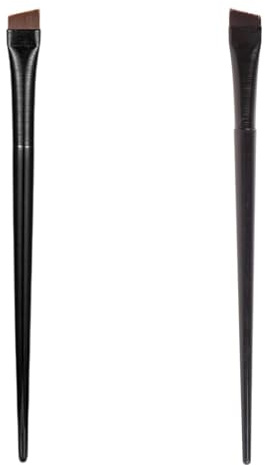 Pincel Delineador De Ojos En Ángulo Pinceles De Maquillaje Ultrafinos Para Cejas Planas Pinceles De Cejas Inclinados Para Mujeres Y Niñas Conjunto Inclinado Puntas Finas Planas