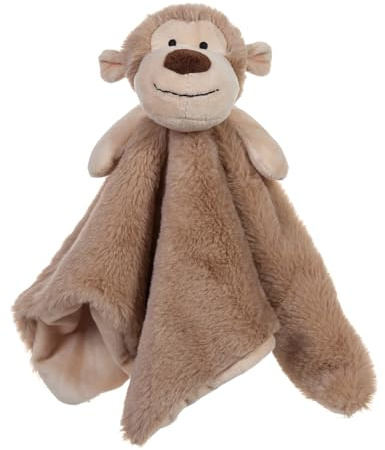 Apricot Lamb Manta de seguridad de mono de peluche de animales de peluche para bebé Loveys de 14 pulgadas
