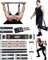 INNSTAR Portable Home Gym, Verstellbares Widerstandsband mit Stange und Kniebeugen-Bändern für Heimtraining, Bankdrücken Brusttrainer Resistance Band Set für Brust, Arm, Beintraining (Men|200LB)