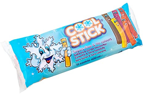 Dedert Alaska Boy Coolsticks | Farbloses, Zuckerfreies Wassereis 16 x 600 ml | 240x Stangeneis mit je 40 ml | 5x vegane Geschmacksrichtungen | Großverpackung zum einfrieren