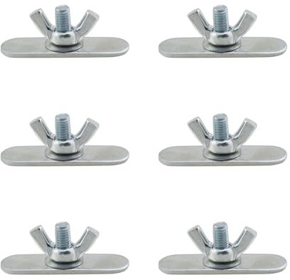 YHXiXi 6PCS Adjustable Sliding AC Vent Kit Butterfly Shaped Screws Portable Air Conditioner Window Kit Accessories Parts Screws and Nuts AC Window Seal Kit Portable Air Conditioner Sliding Window Kit