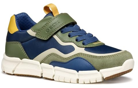 Geox - J FLEXYPER Boy A, Zapatillas Niños, Military/Blue,