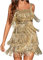 Paillettenkleid Damen 20er Jahre Pailletten Kleid Kurz Kleid Cocktailkleider Elegant für Hochzeit mit Fransen Ballkleider Trägerloses Kleid Kurz Abendkleid Sexy Party Quastenkleider