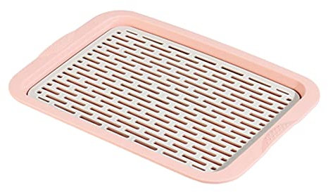 Bandeja de comedor Servir bandeja y plato, plato rectangular con filtro de agua desmontable snacklade, bandeja de desayuno, elegante decoración de granja Placas de servicio TV(B)