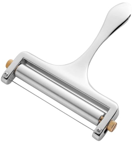 Trancheuse à Fromage avec Épaisseur Réglable, Trancheur Manuel à Fromage, Coupe Fromage de En Inox, Fil Coupe Fromage, Trancheuse à Fil pour Fromage Mozzareiia, Fromage Chedar, Réglables en Épaisseur