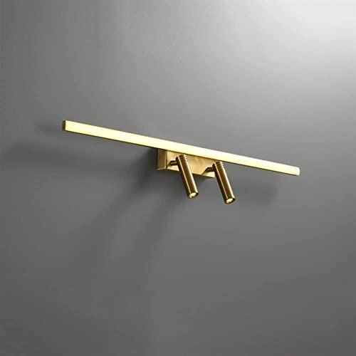 LYGXWJFC Vägglampa Koppar Makeup-spegel Spotlights Mässing Make-up- LED-badrumslampa Badkarsspegel Frontbelysning, Lyx