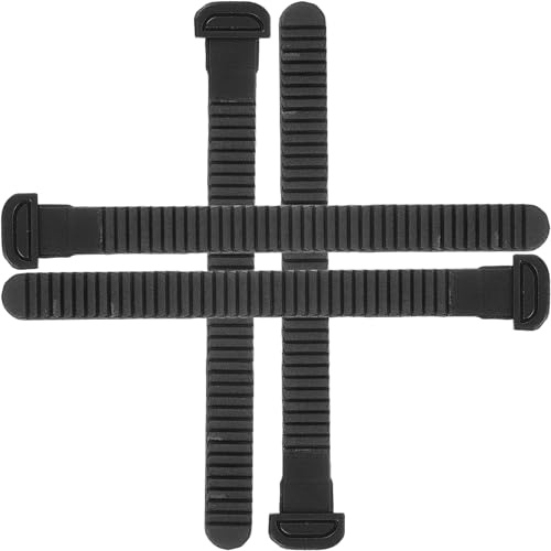 NOLITOY 4 Correas para Patines de Ruedas Hebilla Ajustable, Correas de Repuesto Resistentes para Zapatos de Hockey sobre Hielo, Accesorio Duradero para Patines de Velocidad, Uso Deportivo