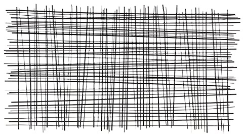 Deco 79 Metal Geometric Home Wall Decor Overlapping Lines Cross Hatch Wall Sculpture, Wall Art 47 x 1 x 25, Black