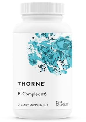 THORNE - B-Complex #6 - Vitamin B Complex with Active Forms of Essential B Vitamins & Extra B6-60 Servings