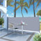 Festnight Seitenmarkise 300 x 140 cm Grau | Sichtschutz Sonnenschutz Windschutz Wasserfest | Markise für Garten Balkon Terrasse
