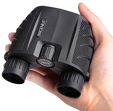BRIGENIUS Fernglas, 10x25 Kompakt Fernglas für Erwachsene, Klein Ferngläser Mini, BAK4 Dachkant FMC Objektive, Fernglas für Vogelbeobachtung Konzerte Reisen