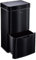 Cooks Professional Recycling Sensor Bin 75L with Dual Compartments and Removable Food Caddy for Kitchen | Smart Automatic Brushed Stainless Steel Bins | Black