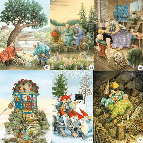 Inge Look Set de cartes postales 12 (maintenant 67-72) taille : 10,5x15 cm, lot de 6 cartes