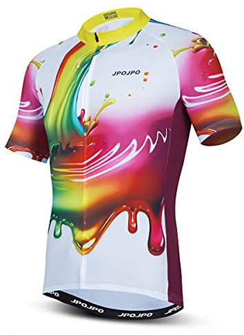 Cykeltröja herr MTB jersey landsvägscykel tröjor sommar kortärmad cykelkläder, Cu5013, L