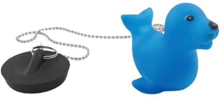 Bouchon d'eau de baignoire – Bouchon de baignoire | Bouchon et chaîne de bain en caoutchouc | Bouchon de baignoire flottant en caoutchouc | Bouchon de baignoire de dessin animé | Bouchon de vidange |