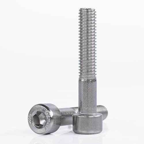 Zylinderschrauben Edelstahl mit Innensechskant - M4x40 - (50 Stück) DIN 912 (ISO 4762) Teilgewinde Zylinderkopfschrauben - aus rostfreiem Edelstahl A2 V2A (M4x40 (50 Sück))