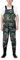 ENEN Wathose Herren Damen Wasserdicht PVC gr 36-47 Wathose mit Stiefeln, Atmungsaktiv Verstellbare Schultergurte Anglerhose Angelhose Watstiefel Angelbekleidung Fliegenfischen (Tarngrün,37 EU)
