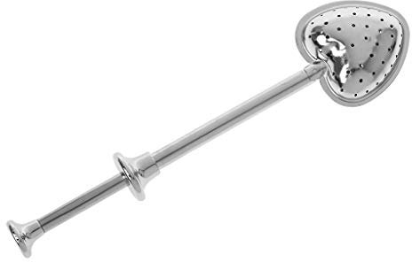 Pince à thé CQEAZ en forme de cœur en acier inoxydable infuseur cuillère passoire filtre à herbes