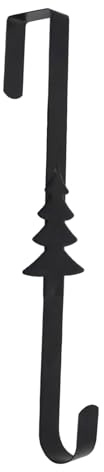 Celuicion Crochet Pour Couronne De Noël Sur Porte D'entrée - Accroche-Porte Métallique pour Couronne de Noël,Support Solide pour Enseignes de et Décorations d'Intérieur Extérieur Toutes Saisons