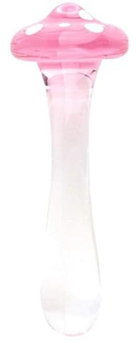 CYGzeon Consolador De Cristal Con Forma De Seta, Pene Artificial, Tapón Anal, Masturbación Femenina, Juguetes Sexuales For Adultos For Mujeres Y Hombres, Masaje De Próstata