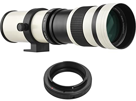 MF Super teleobjektiv 420–800 mm F 8 3–16 T montering med EF-monteringsadapter ring universal 1 4 gänga för Canon EOS DSLR-kameror ultra multibeläggning manuell fokus metallkropp