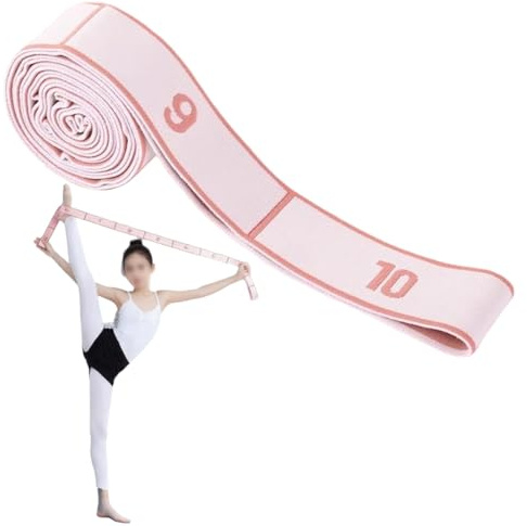 MIRKUZI Bandas elásticas de pilates Un cinturón de estiramiento para Pilates, gimnasia o deportes, ideal para yoga, estiramientos, Pilates, danza, gimnasia y entrenamiento en el gimnasio.