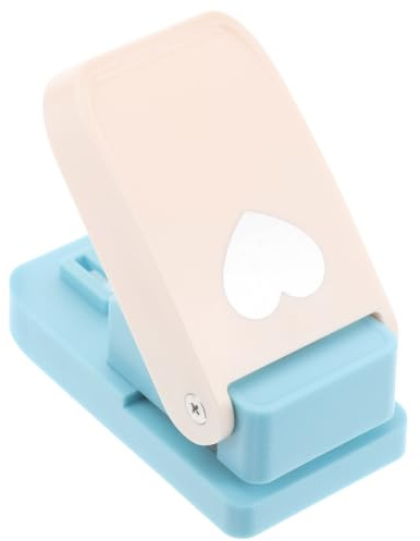 SHINEOFI Perforatrice à Motif de Cœur Portable en Abs et Métal, Outil Créatif pour Scrapbooking et Décoration, Adaptée aux Garçon et Filles pour Travaux Manuels et Projets DIY