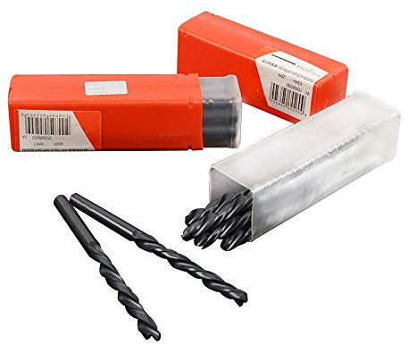 MASO H12342 Jobber Twist Drills 10 x 4.5mm Ground HSS Drill Bits Metric High Speed Steel Jobber Twist Drills Ideal for Processing of Iron, Wood, Aluminum, etc.