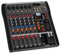Depusheng DX6 Professional Mixer Soundboard Konsole 6-Kanal Desk System Interface Digitaler USB MP3 Bluetooth Eingang 48V Phantomspeisung Stereo DJ Studio FX Stahlgehäuse, Audio Mixer für PC Schwarz