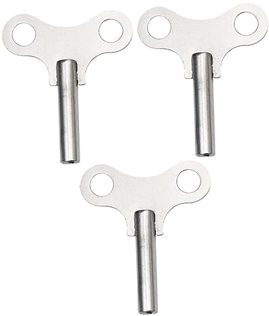 BESTonZON 3St Uhrenschlüssel Uhr ersatz Werkzeug Uhraufzug aus Stahl verschleißfeste Uhrtasten verschleißfeste Uhraufzugsschlüssel Haupt Zubehör antike Uhr Wanduhr Standuhr