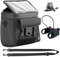 Hibisaws wasserdicht Handlebar Bag mit Touchscreen Einstellbarer Bildschirmwinkel des Telefons Schnelle Installation und Entfernung Kann als Kuriertasche verwendet Werden 4.8L Fahrradtasche