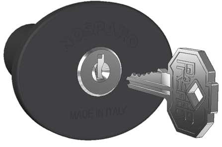 NOSPARO - Staffa di Sicurezza per Armi - Supporto in Gomma Termoplastica - Fissaggio a Muro con Tassello Maggiorato - Adatta a Fucili e Pistole - Flangia in Nylon Rinforzato - Made in Italy