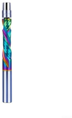 CNC Professional Router Bits 8mm Shank Flush Trim Milling Cutter Double Flute Wood Working Tool With Ball Bearing Guide For Precision Cutting 80mm/100mm(45mm)