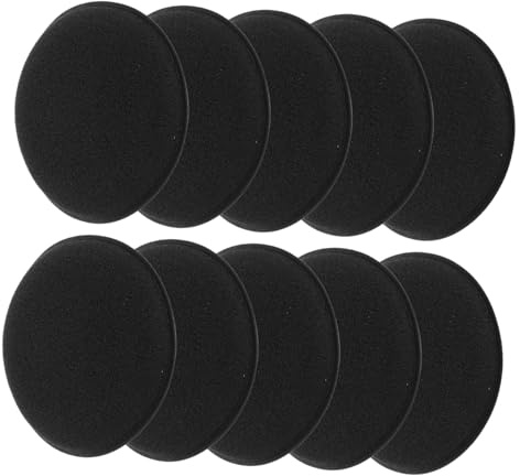 Cabilock 10piezas Esponjas para Lavado De Coches Aplicadoras De Cera Microfibra Almohadillas Redondas para Pulido y Encerado Esponjas Duraderas para Cuidado y Brillo del Vehículo