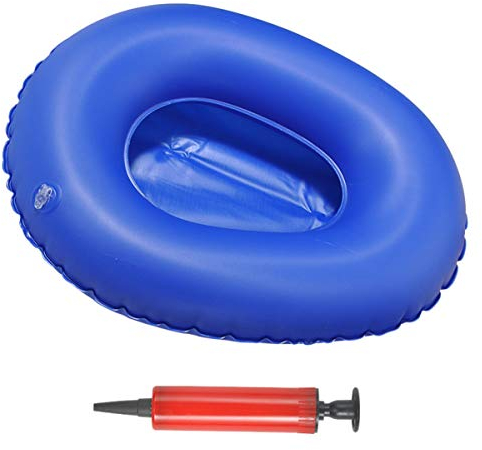 Aufblasbare Bettpfanne Tragbar Für Patientenpflege Ältere Menschen Und Einfach Zu Reinigen Mit Handpumpe Blau Zufällige Pumpenfarbe