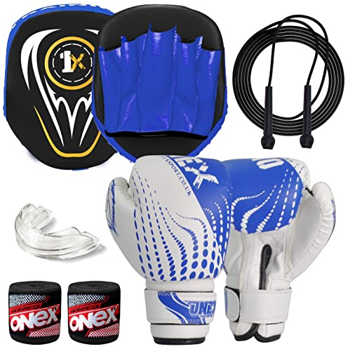 ONEX Boxing Pads Focus Mitts – Hook & Jab Training Pads for MMA, Muay Thai, Kickboxing & Martial Arts – Durable Hand Target for Punching & Striking Practice – Ideal for Coaches & Fighters Set