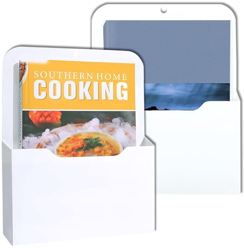 gvivej Magnetischer Aktenhalter, 2 Stücke Magnetischer Stiftehalter,Magnetischer Papierhalter Dokumentenhalter, Bürobedarf Aufbewahrung A4 Papiere Briefhalter, mit starkem Magneten,Weiß