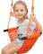WWAIHY Kinderschaukel Schaukel Indoor Outdoor Hängen Schaukel für Kinder zum Schaukeln Hängesessel Handgestrickter Bequem und Atmungsaktiv Kinder Schaukelsitz Höhenverstellbar Schaukel(Color:Orange)