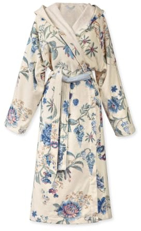 Pip Studio Bademantel Secret Garden Weiß/Blau XL