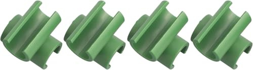 Daaxing 50Pcs Gardening Plant Trellis Connector, Plastic Plant Connector Stakes Clips, For Fixed Garden Frame Rod (20mm)