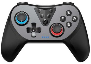 The G-Lab - K-Pad Helium SW - Trådlös Bluetooth-switchkontroll - Nintendo Switch-kontroll med justerbara vibrationer, gyroskop, turbo-läge, lång batteritid - för Switch/OLED/PC/Android/iOS