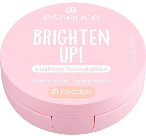 essence BRIGHTEN UP! fondotinta cushion, lunga durata, schiarente, naturale (12g)