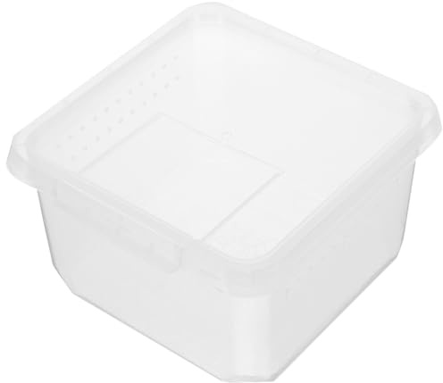 SHINEOFI Clear Reptile Breeding Box with High Surface Hardness for Spider Incubation and Feeding Weather-resistant Terrarium Enclosure Suitable for Scorpions and Small Reptiles Practical