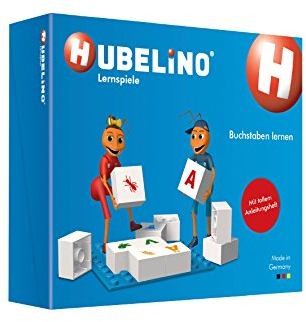 Hubelino 410016 - Lernspiel - Buchstaben Lernen - ab 4 Jahren (100% kompatibel mit Duplo) - 85 Teile