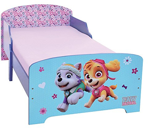FUN HOUSE 712791 Pat Patrouille Fille Lit pour Enfant 140x70 cm avec Latte, MDF, 144 x 77 x 59 cm, Violet