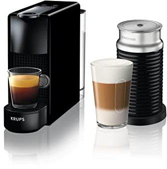 Nespresso Essenza Mini XN1118 Kaffeekapselmaschine mit Aeroccino 3 Piano schwarz