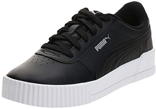 PUMA Damen Carina L Sneakers, Puma Black-Puma White-Puma Silver, 39 EU