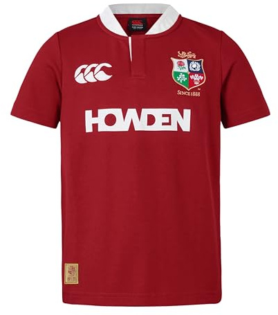 Canterbury of New Zealand - British and Irish Lions SS Classic, Camisa Niños Unisex, Red Dahlia,