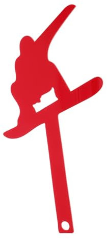 ANDRESLAD Acryl Briefkasten Fahne Weihnachtsdeko Skulptur Mit Starkem Kleber Wetterbeständig Garten Dekoration Für Hunde Und Wintersportliebhaber