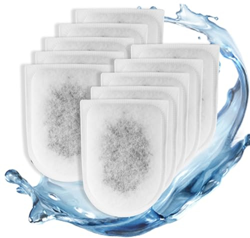 Editbar 10 pezzi per Tetra EasyCrystal Filter Pack C600, sacchetti filtro con tecnologia di filtrazione a 4 strati, carbone attivo, zeolite e cotone, efficace purificazione dell'acqua e lunga durata